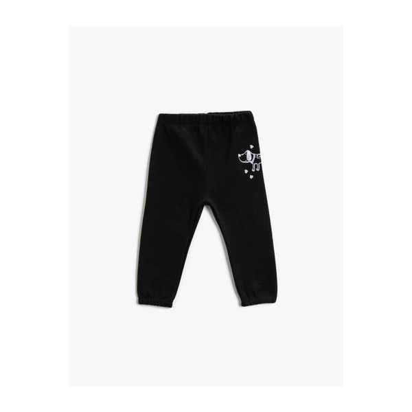 Koton Koton Boy Black Printed Sweatpants