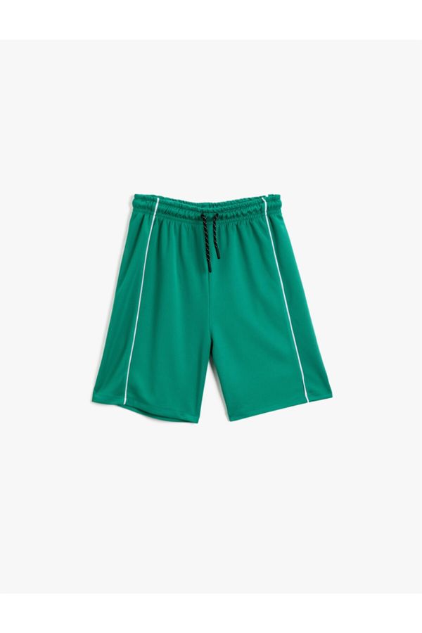 Koton Koton Boy Green Stripe Detailed Shorts