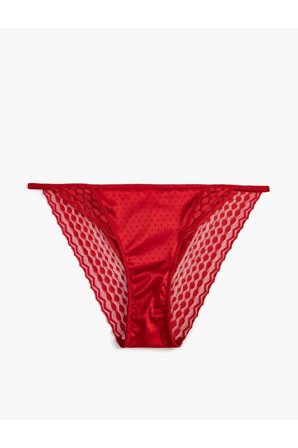 Koton Koton Brazilian Panties Ruched Satin