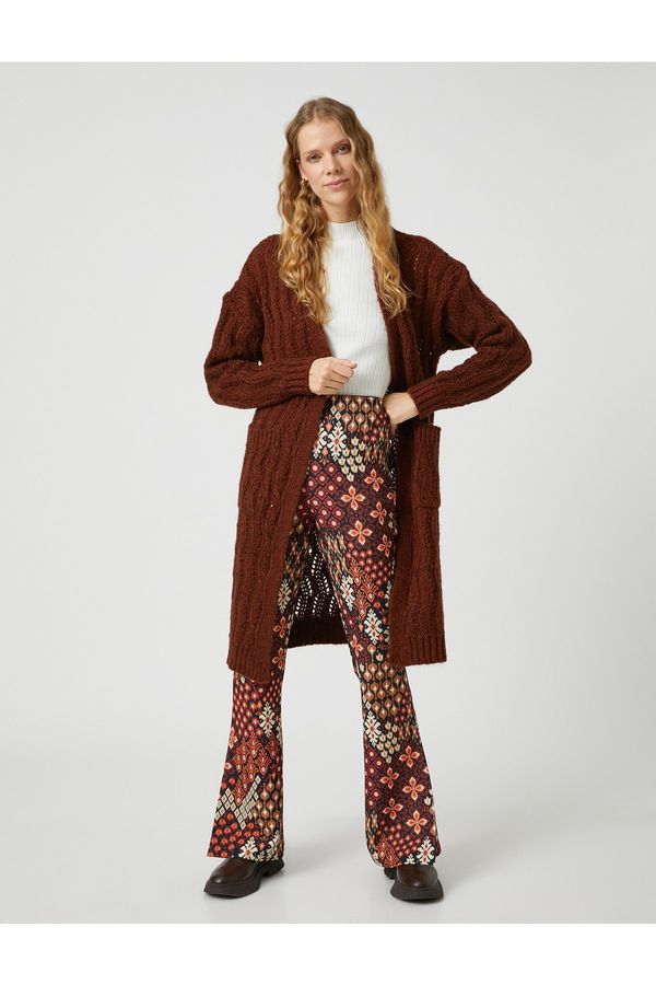 Koton Koton Cardigan - Brown - Relaxed