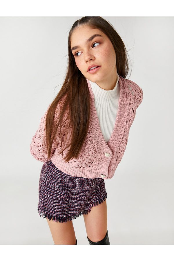 Koton Koton Cardigan - Pink - Relaxed