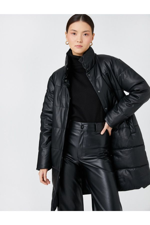 Koton Koton Coat - Black - Puffer