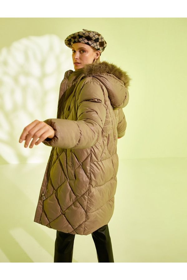 Koton Koton Coat - Brown - Puffer