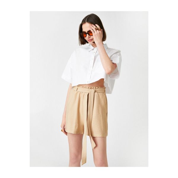 Koton Koton Comfy Cut Pocket Shorts With Belt