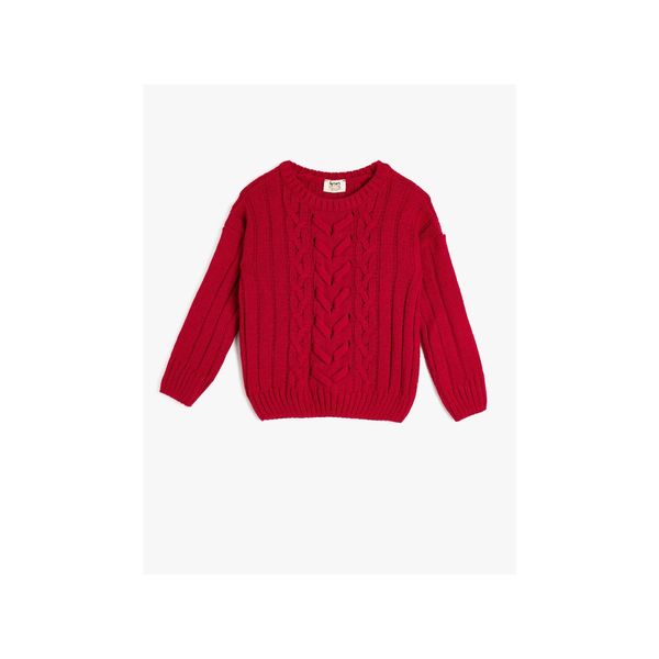 Koton Koton Crew Neck Long Sleeve Knitwear Sweater