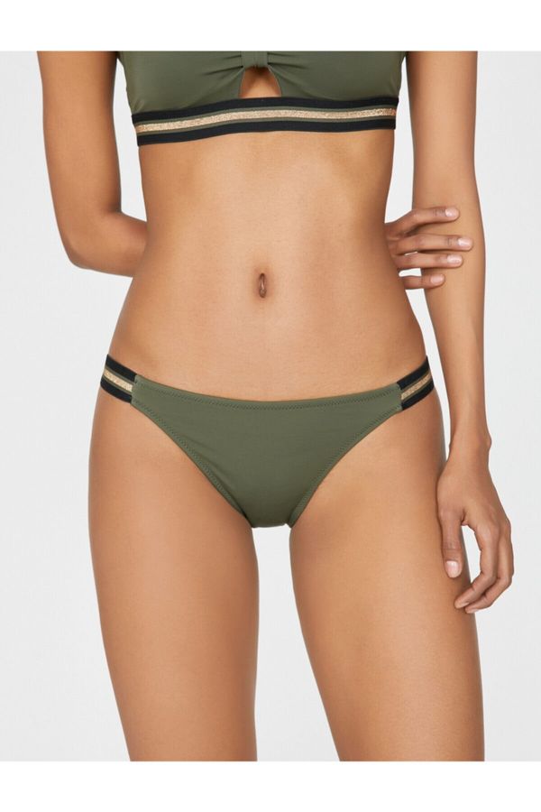 Koton Koton Damska zielona wzorzysta dół bikini