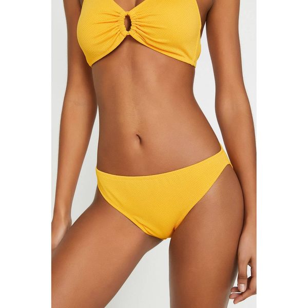 Koton Koton Damska żółta prosta dół bikini