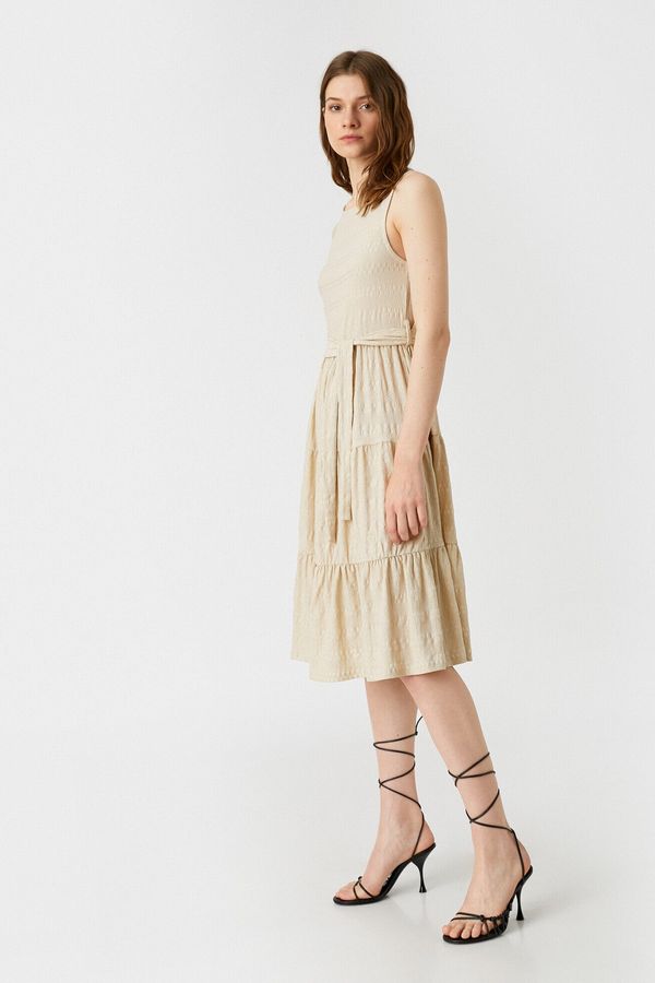 Koton Koton Dress - Beige - Basic