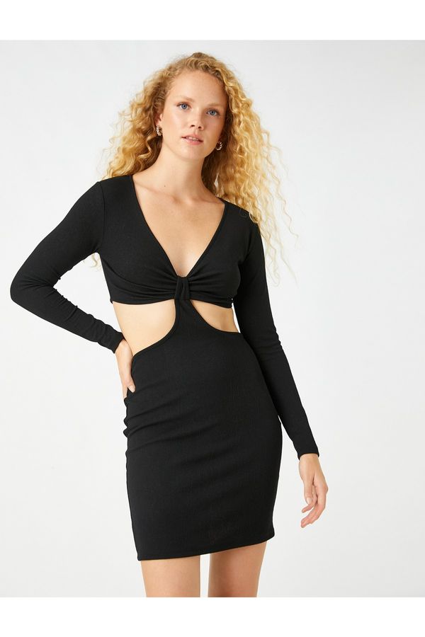 Koton Koton Dress - Black - Asymmetric
