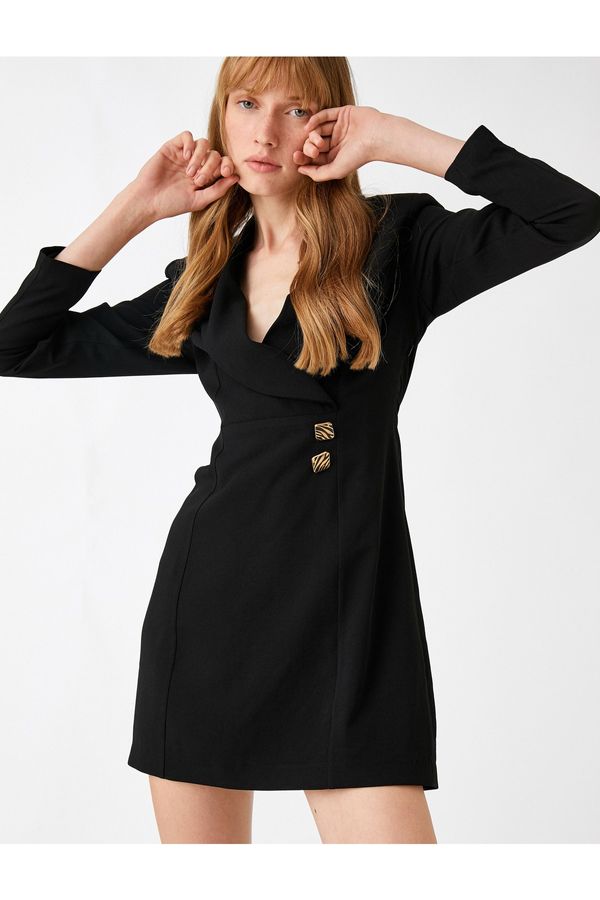 Koton Koton Dress - Black - Blazer dress
