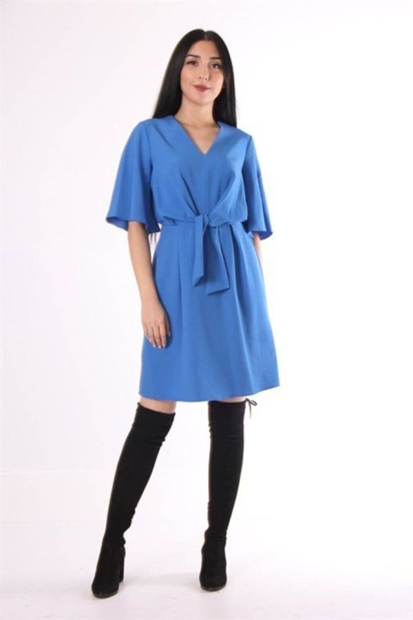Koton Koton Dress - Blue - Wrapover