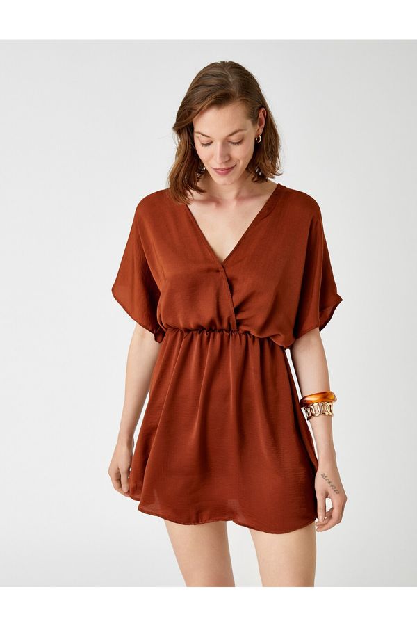 Koton Koton Dress - Brown - Basic