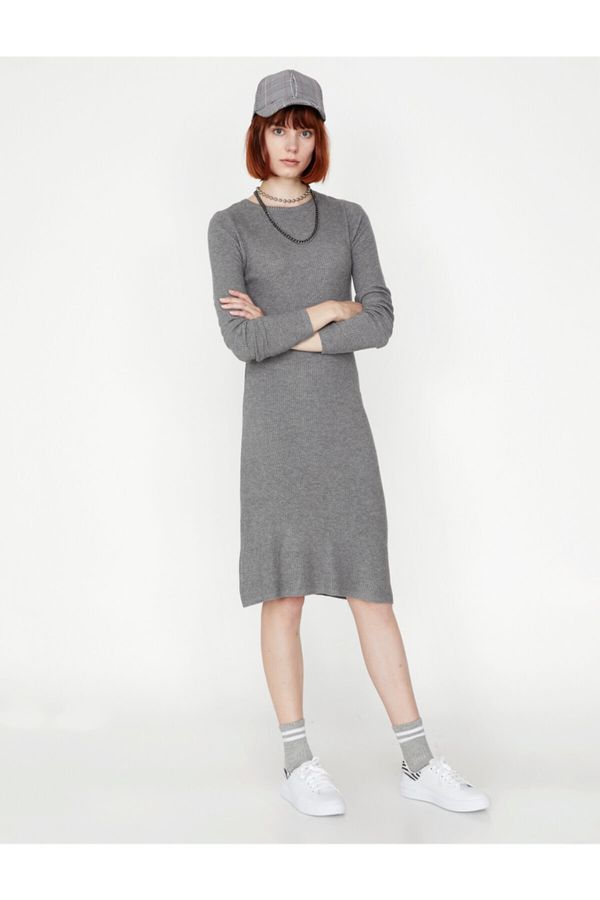Koton Koton Dress - Gray - Basic