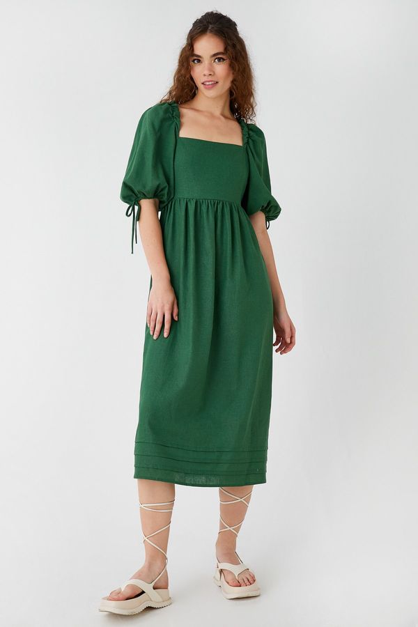 Koton Koton Dress - Green - Wrapover