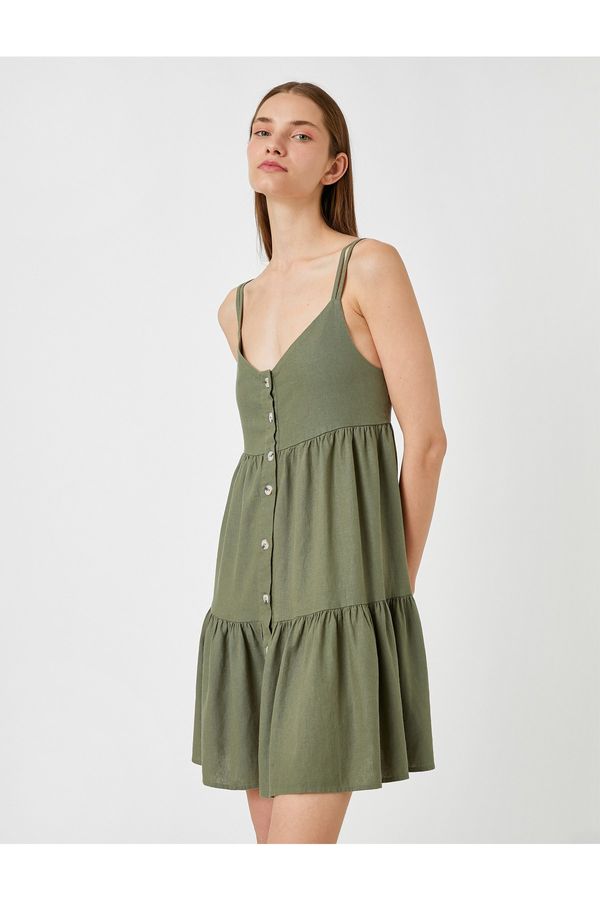 Koton Koton Dress - Khaki - Wrapover