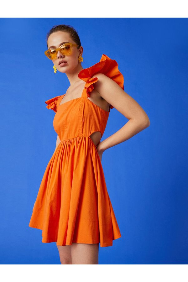 Koton Koton Dress - Orange - Basic