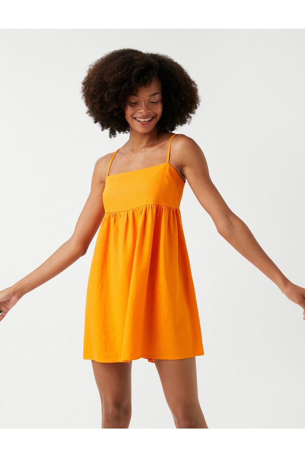 Koton Koton Dress - Orange - Basic