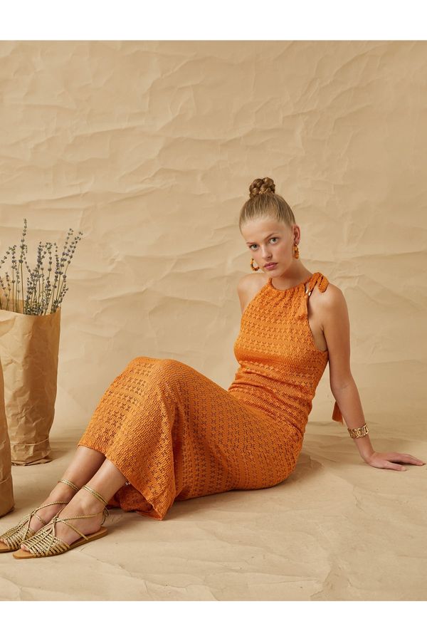 Koton Koton Dress - Orange - Basic