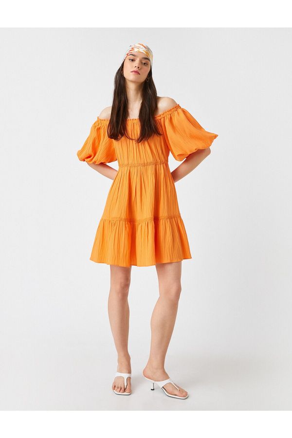 Koton Koton Dress - Orange - Smock dress