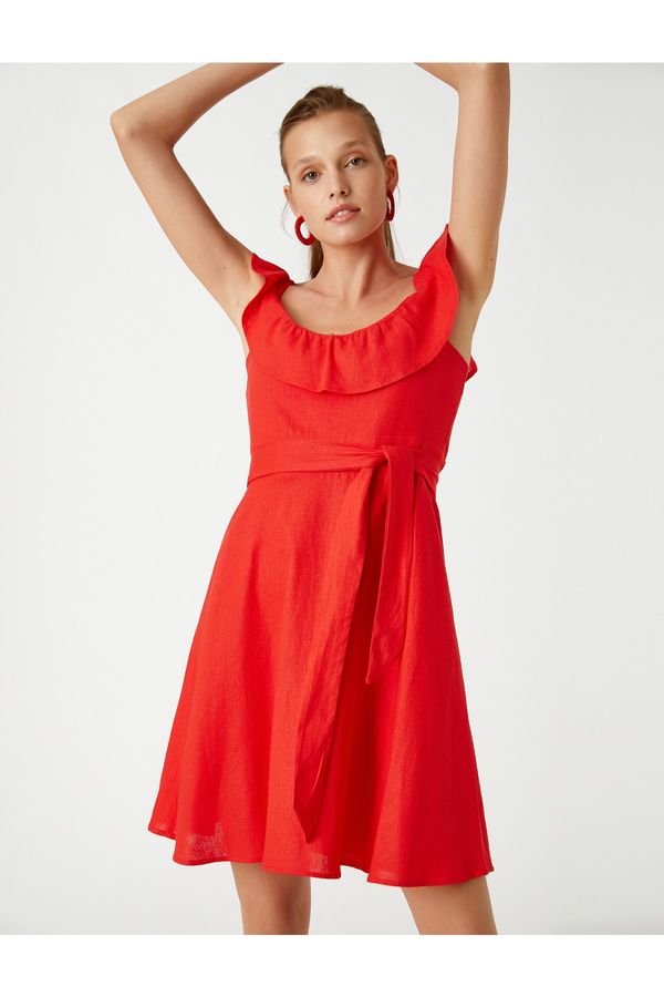 Koton Koton Dress - Red - Wrapover