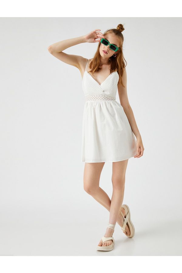 Koton Koton Dress - White - Wrapover