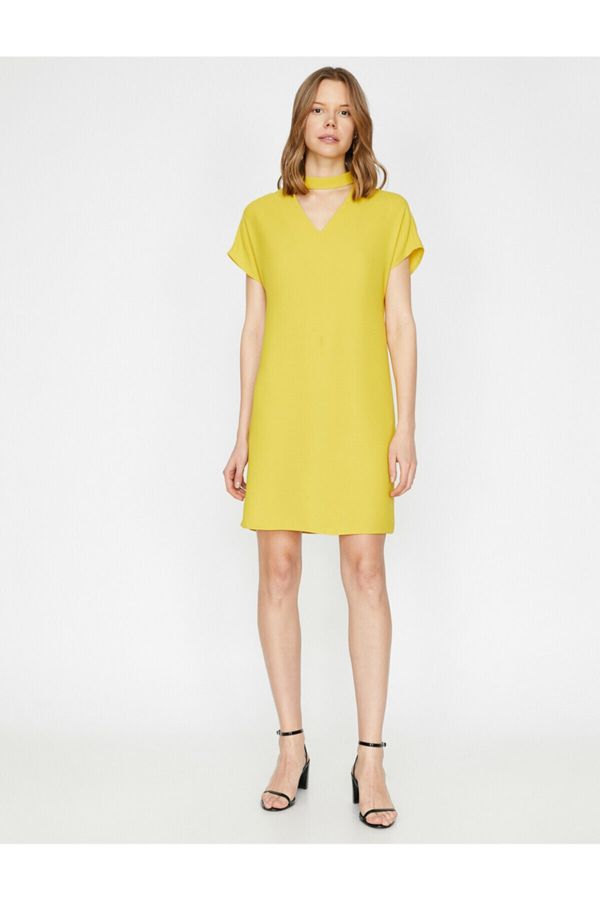 Koton Koton Dress - Yellow - Wrapover