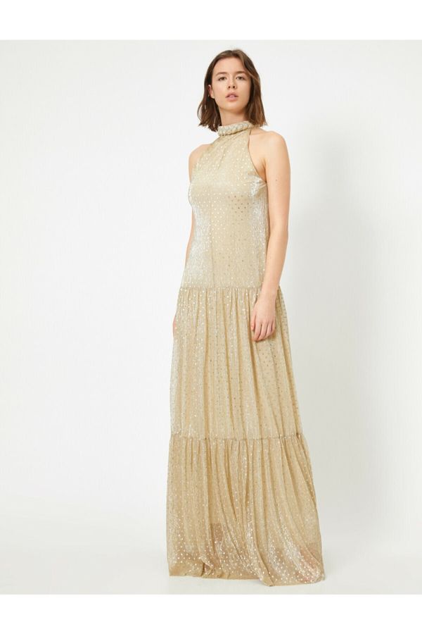 Koton Koton Evening & Prom Dress - Beige - Basic