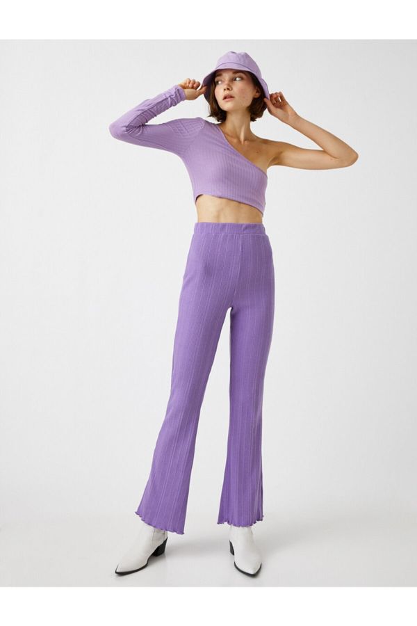 Koton Koton Flared Trousers High Waist