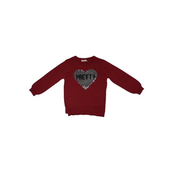 Koton Koton Girl Red Cotton Sweater
