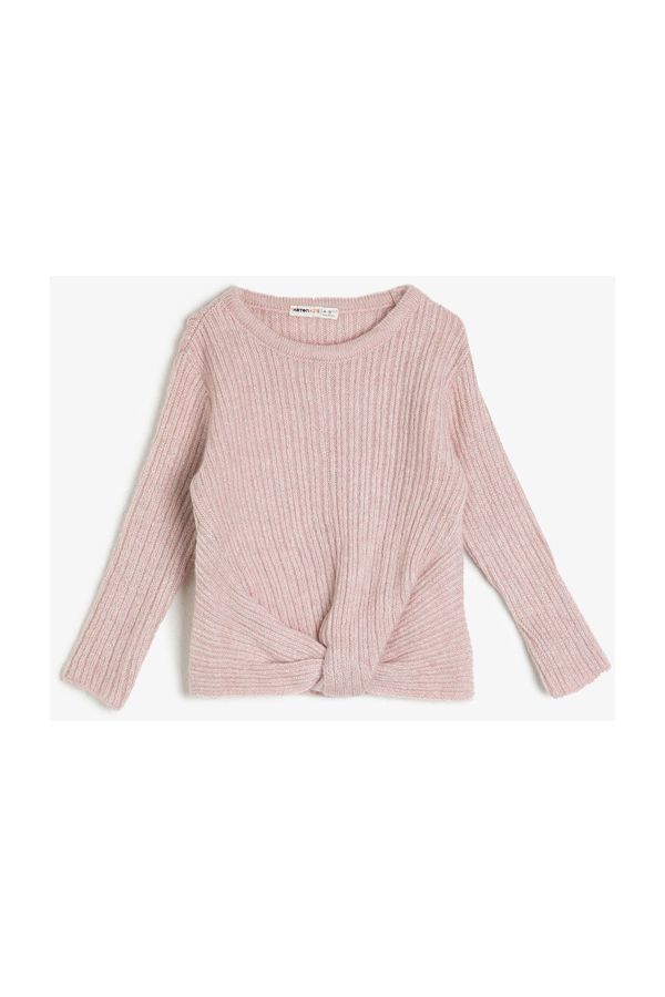 Koton Koton Girls Pink Pleated Sweater