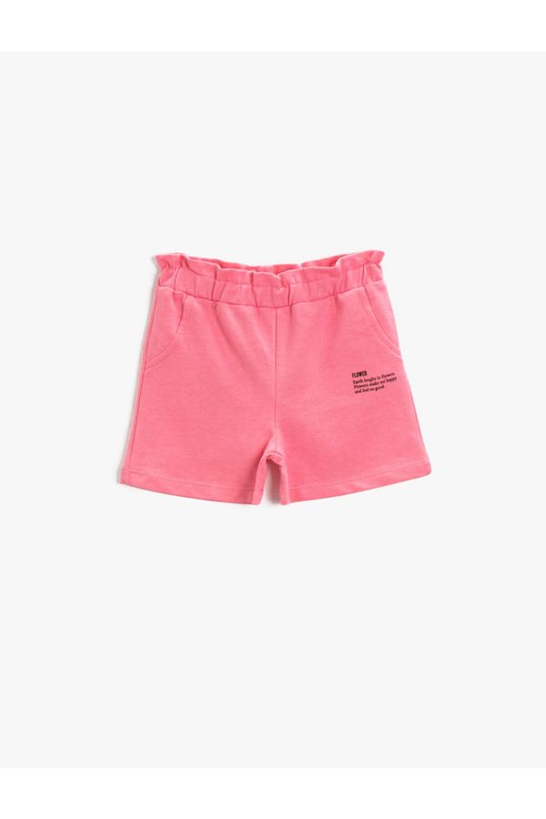 Koton Koton Girls Pink Shorts