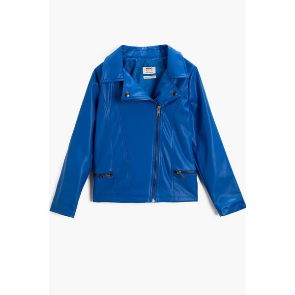 Koton Koton Girl's Sax Blue Jacket