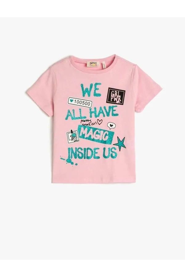 Koton Koton Girls T-shirt Pink 3skg10258ak