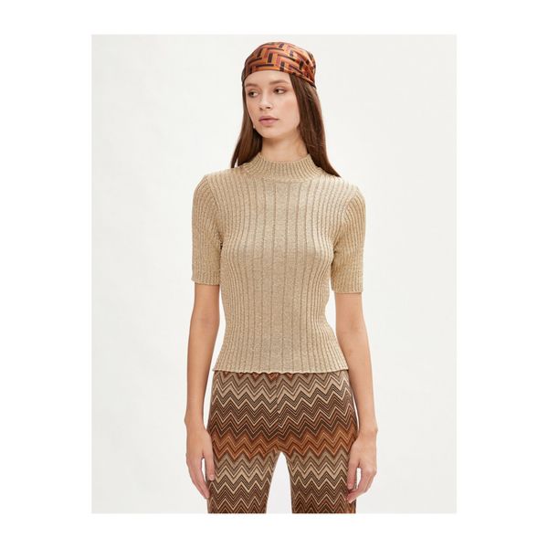 Koton Koton Half Sleeve Turtleneck Knitwear Sweater