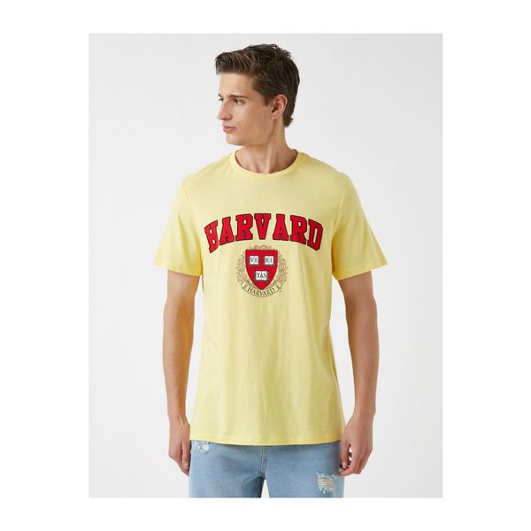 Koton Koton Harvard T-Shirt Licencjonowana bawełna