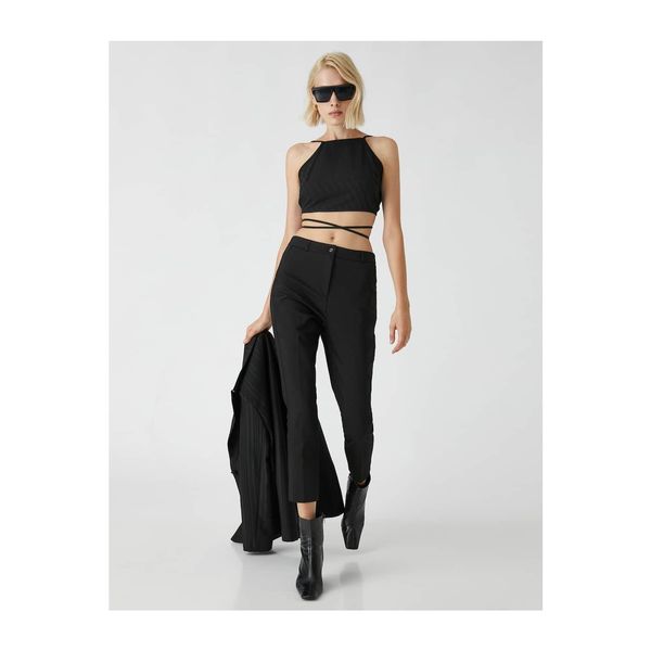 Koton Koton High Waist Basic Trousers