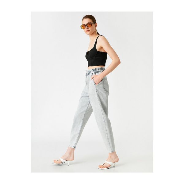 Koton Koton High Waist Denim Pants-baggy Jean