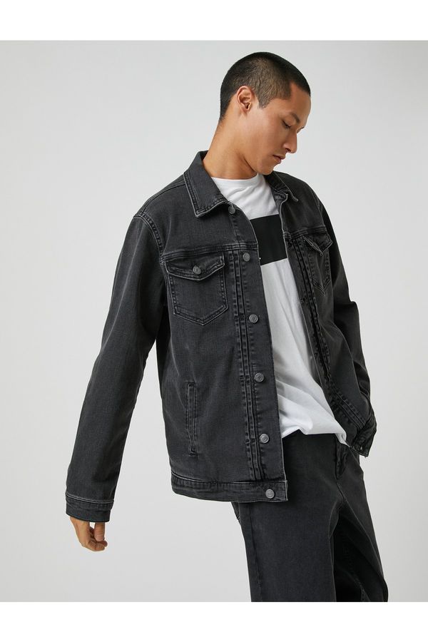 Koton Koton Jacket - Black - Regular fit