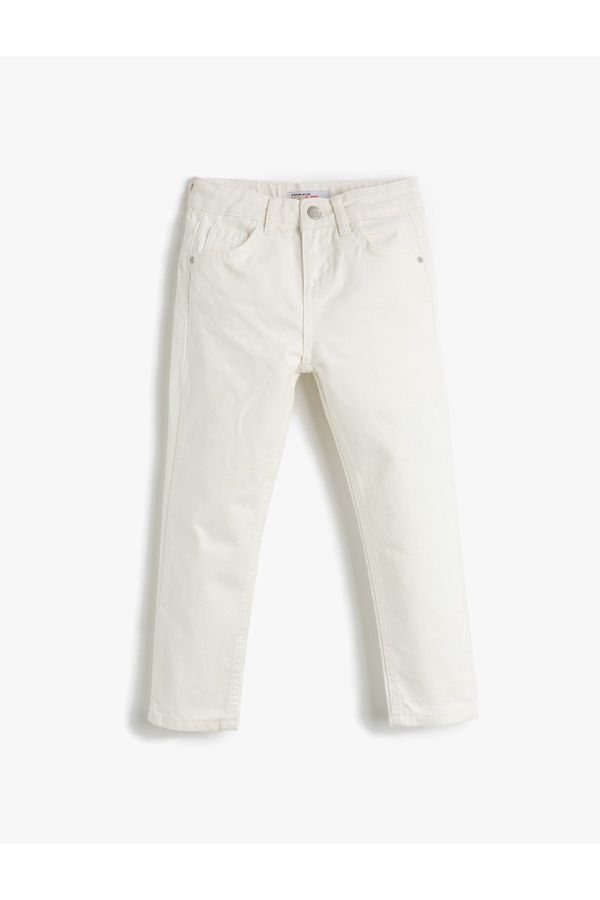 Koton Koton Jeans Comfortable Cut Pocket Cotton - Mom Jean