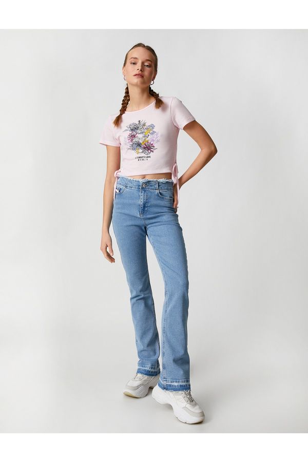 Koton Koton Jeans Slim Fit High Waist Spanish Leg - Victoria Slim Jean