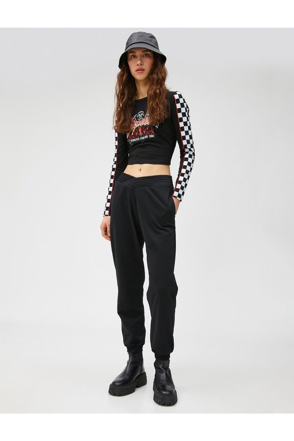 Koton Koton Jogger Sweatpants Cross-Waisted Pocket Detailed