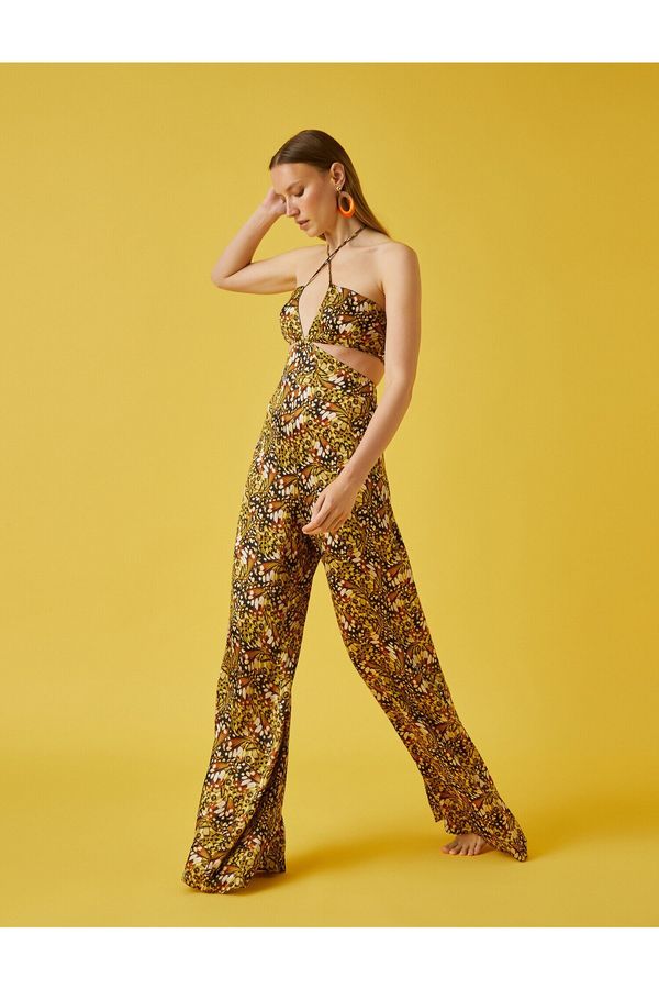 Koton Koton Jumpsuit - Brown - Fitted