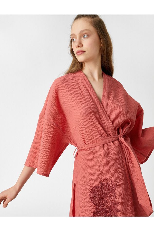 Koton Koton Kimono & Caftan - Pink - Oversize
