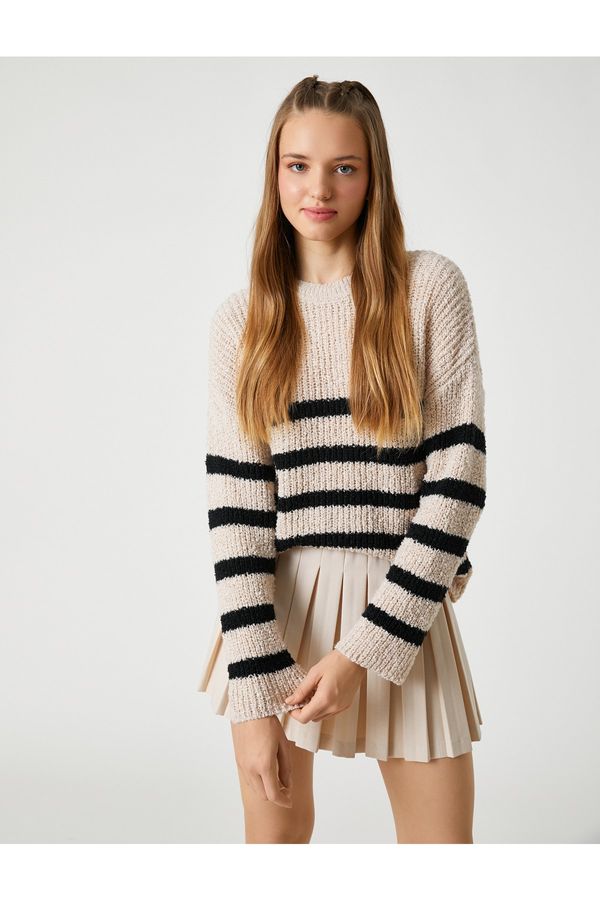 Koton Koton Knit Sweater Crew Neck Long Sleeve