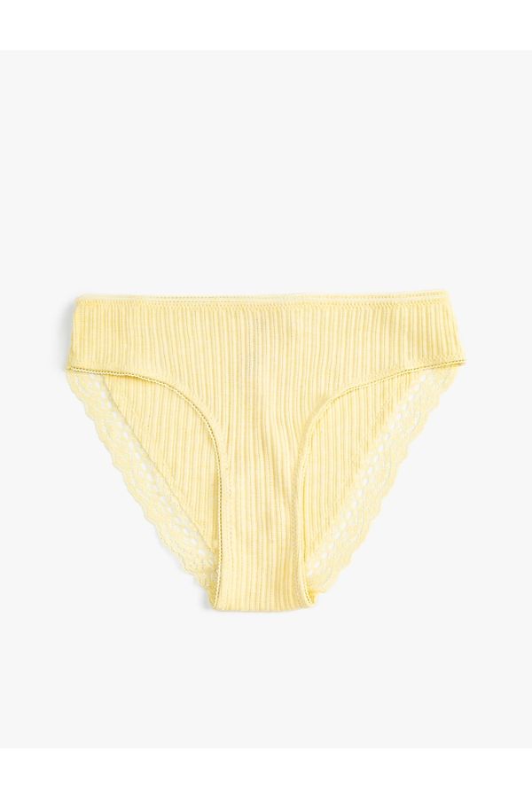 Koton Koton Lace Panties Brief Textured