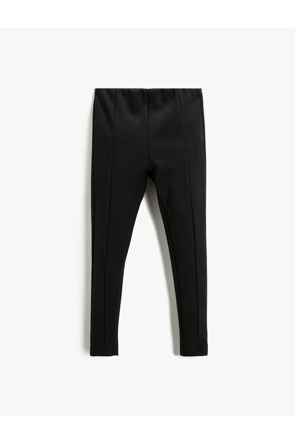 Koton Koton Leggings - Black - Normal Waist