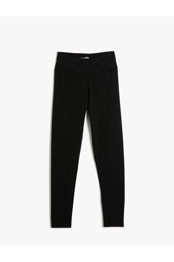 Koton Koton Leggings - Black - Normal Waist