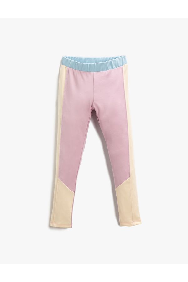 Koton Koton Leggings - Pink - Normal Waist