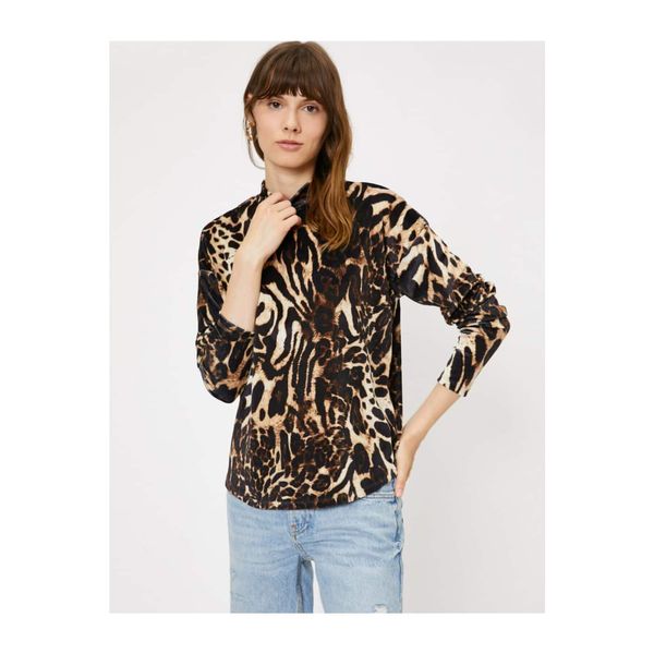 Koton Koton Leopard T-shirt z nadrukiem