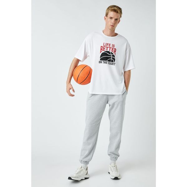 Koton Koton Men's Gray Melange Sweatpants